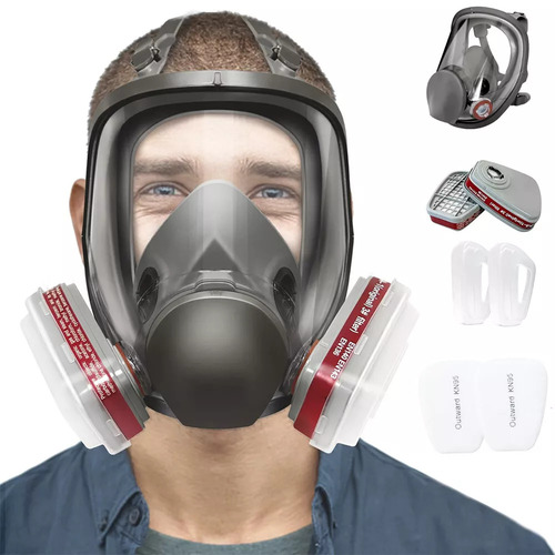 Full Face Respirator  for Chemical Organic Vapors Dust Paint Spraying